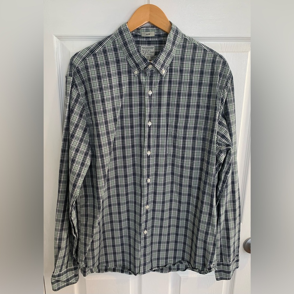 J.Crew slim secret wash button down in XL